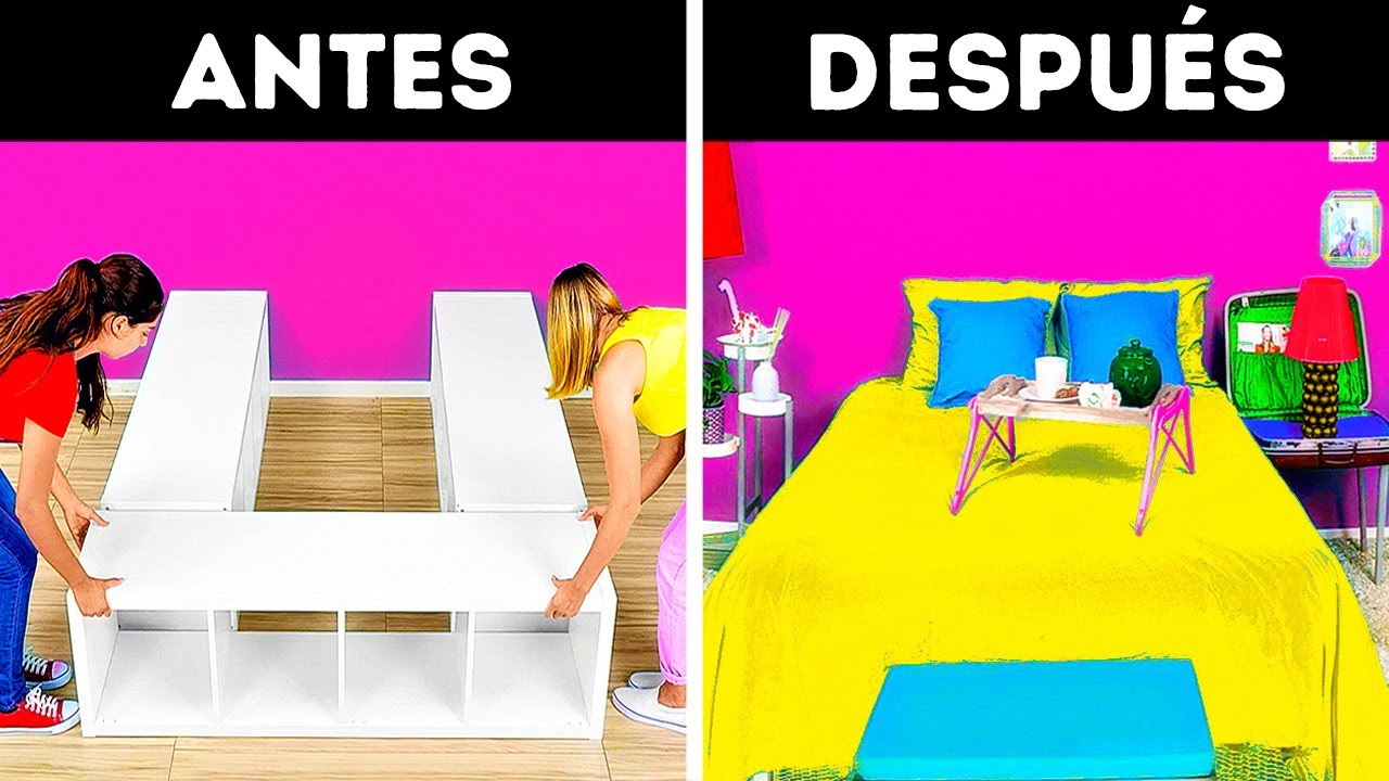 TRANSFORMACIÓN DEL DORMITORIO || GENIALES MANERAS DIY PARA MEJORAR TU HABITACIÓN