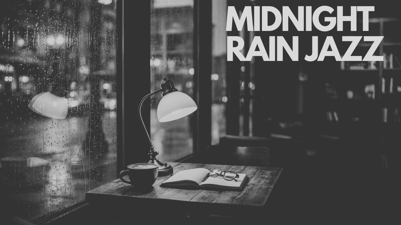 Late Night Rain Smooth Jazz R&B | Coffee Shop Background Music for Work & Study