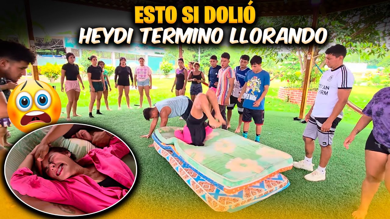 Woow! Heydi cometió el peor error al tirarse de cabeza. Vean como cayó.