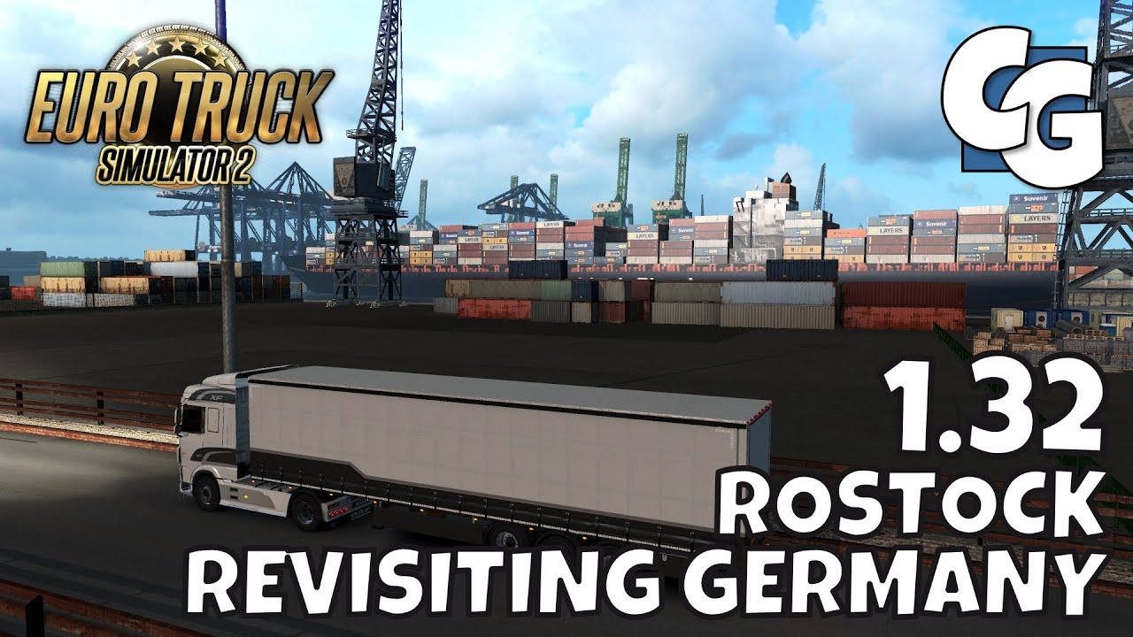 ETS2 - 1.32 Update - Revisiting Germany: Rostock [Q&A] - ETS2 Vanilla Gameplay (No Mods)
