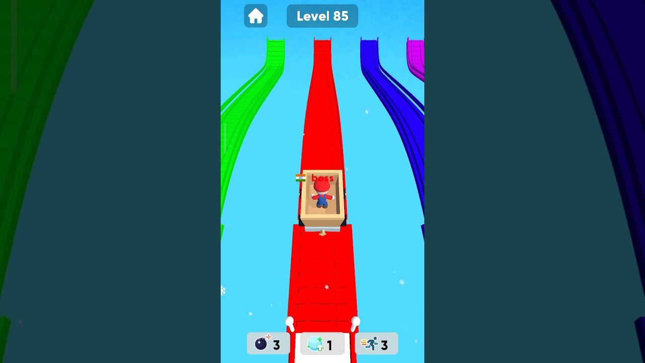 Snow Race 3d Level-85 || Boss Gaming #snowgaming #bossgaming  #trendingshorts #no1trending #shorts