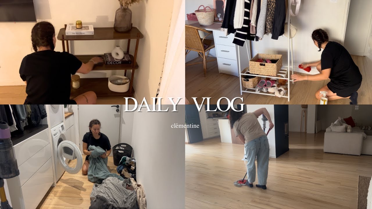 VLOG | CLEAN WITH ME , sans acc&eacute;l&eacute;ration, motive toi avec moi ! | PARTIE 1 ⚡️