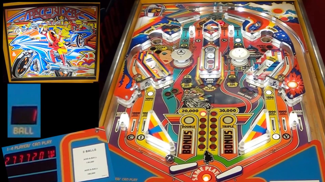 Space Riders Pinball Machine ~ 1978 Atari