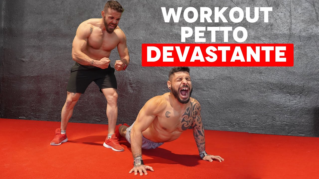 ALLENAMENTO PETTORALI DEVASTANTE - RIUSCIRAI A FINIRE ?