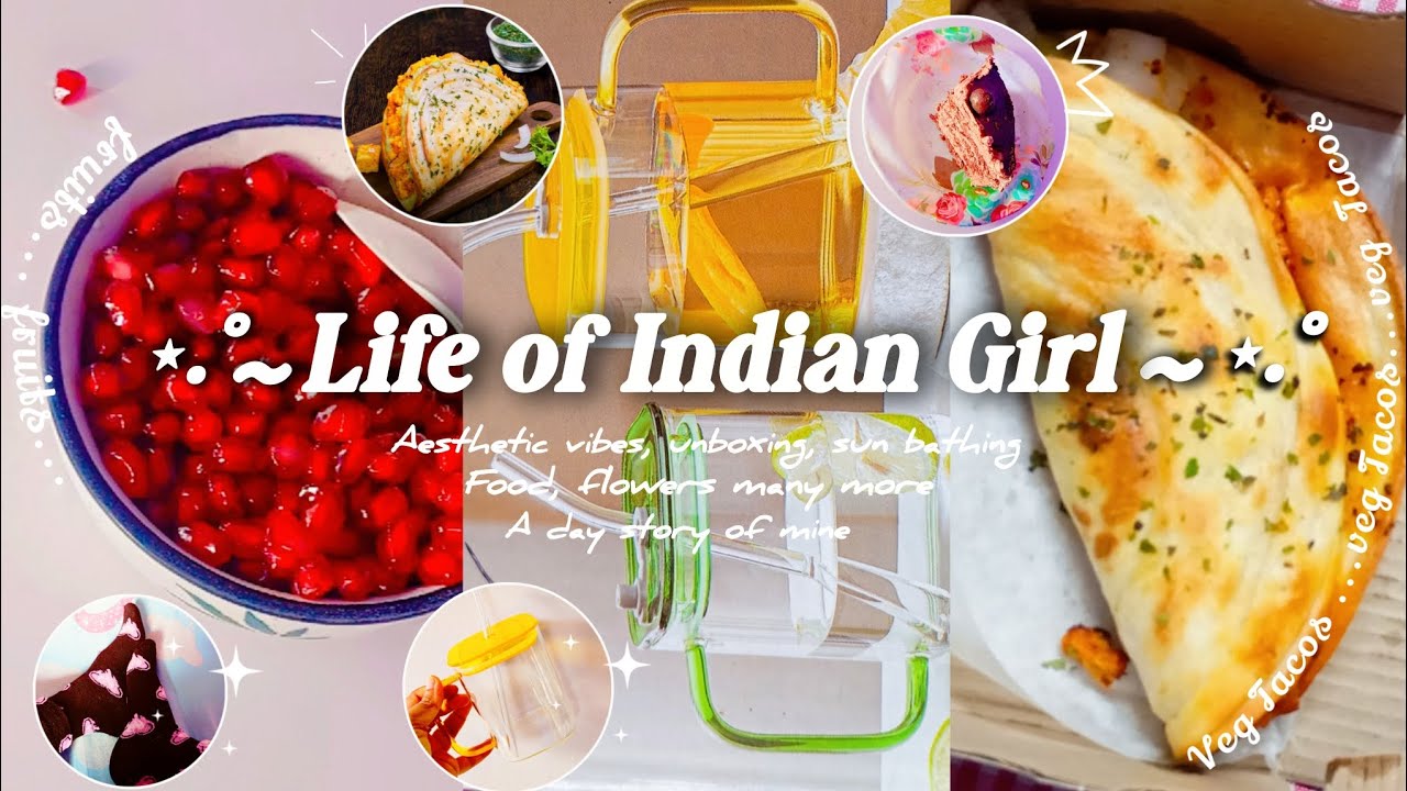 Life of Indian 🫶 Girl | Aesthetic vlog 🎀, Day in my life, food, unboxing 