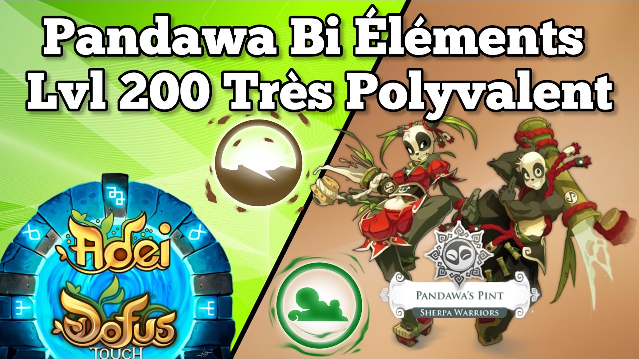 PANDAWA 200 TERRE AIR Stuff Opti + Kolizéum (DOFUS Touch)