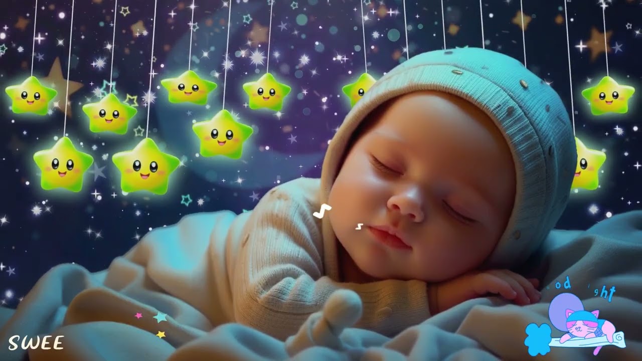Baby Sleep Music 🌙 Fast Deep Calm in 3 Minutes 💤 Mozart & Brahms Soft Lullabies