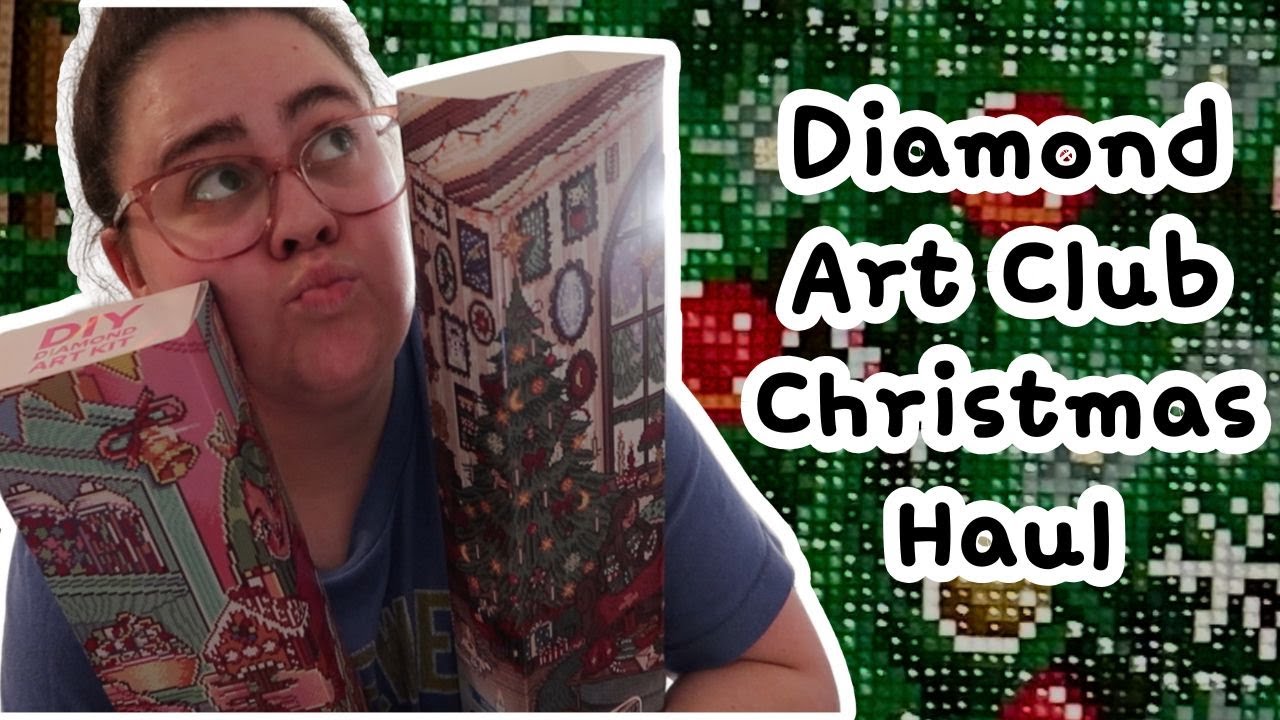 let's unbox 4 diamond art club NEW christmas canvases | mrsbutterd, miss holly, + marigona suli!