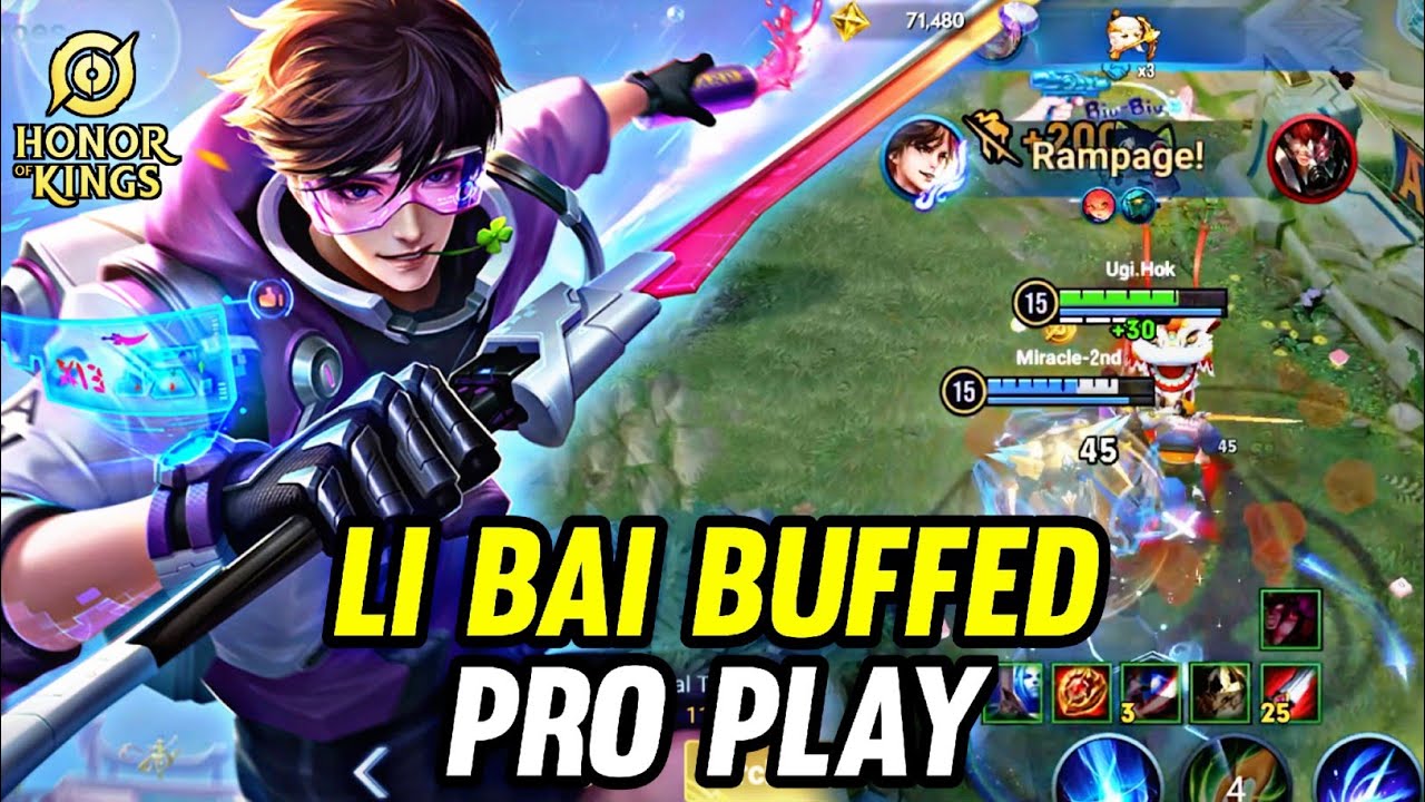 Honor Of Kings (Li Bai) Buffed New Patch