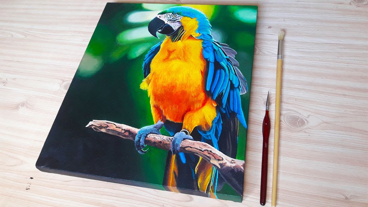 BEAUTIFUL PARROT PAINTING