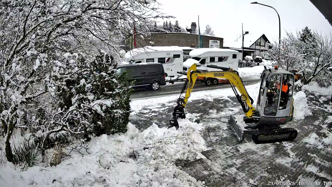 Schneeräumen- Minibagger Wacker Neuson EZ 38 VDS_ 86/#excavator