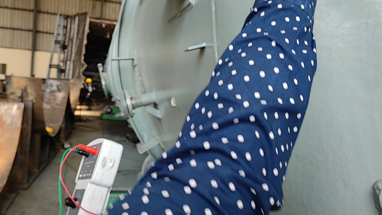 Holiday testing in Painting inspection..