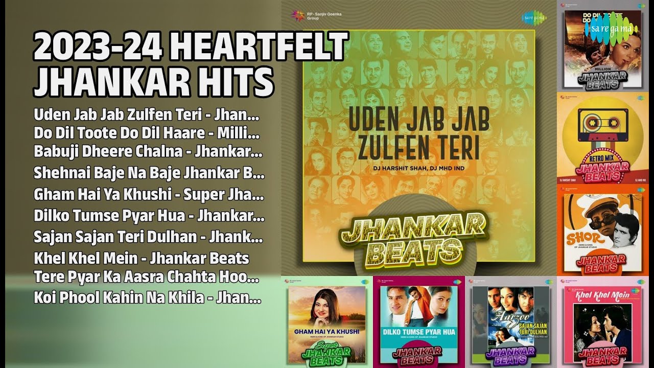 2023-24 के सुपरहिट झंकार गाने | DJ Harshit Shah Songs | Uden Jab Jab Zulfen Teri  Jhankar Beats