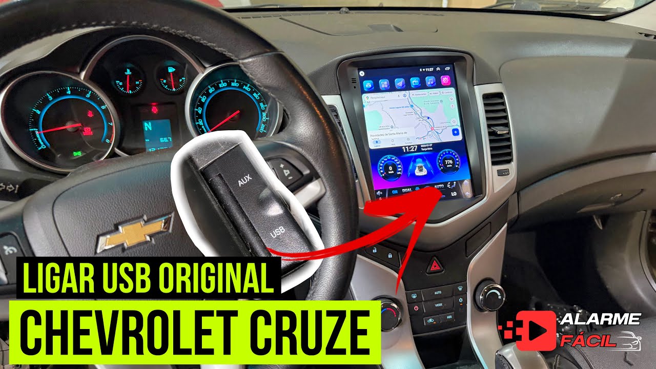 Como Ligar USB Original do Chevrolet Cruze ☑️