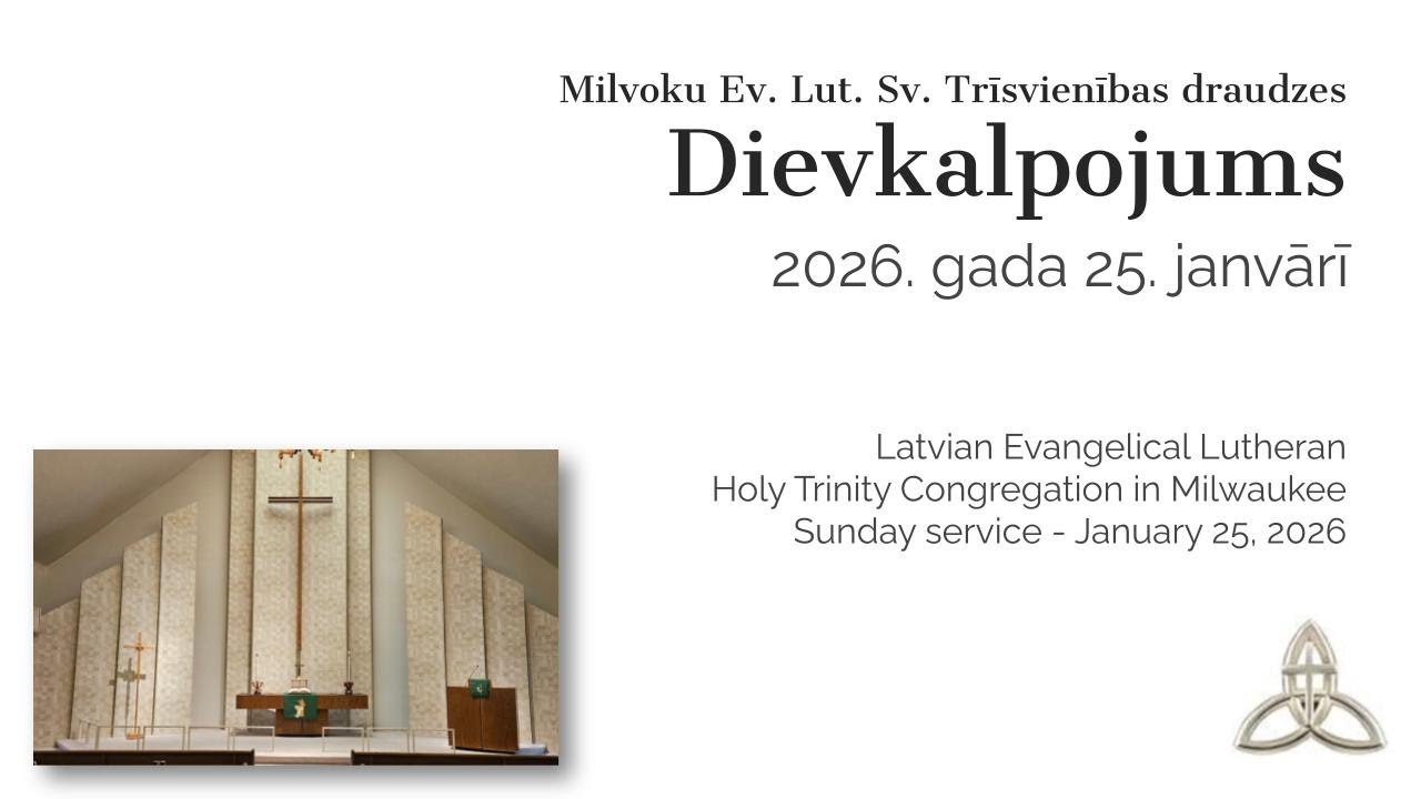 Dievkalpojums 2026. g. 25. janvārī