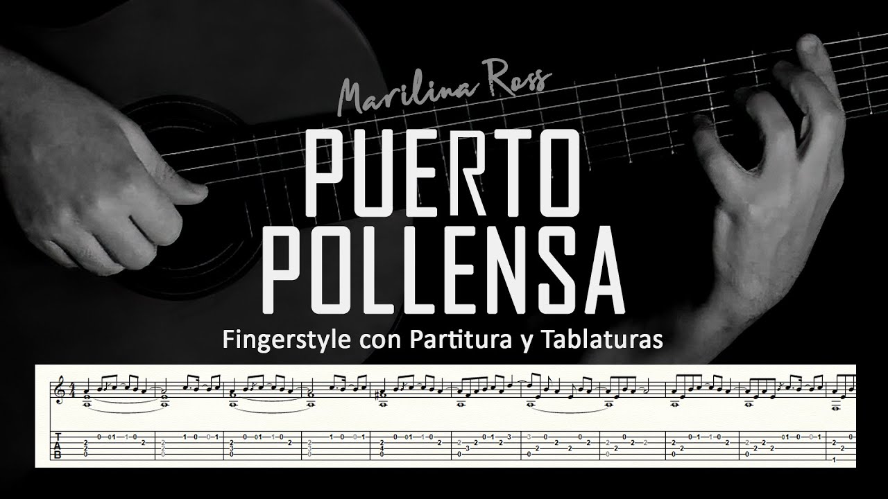 Puerto Pollensa (Marilina Ross) ▶ Guitarra solista fingerstyle + partitura/tablatura