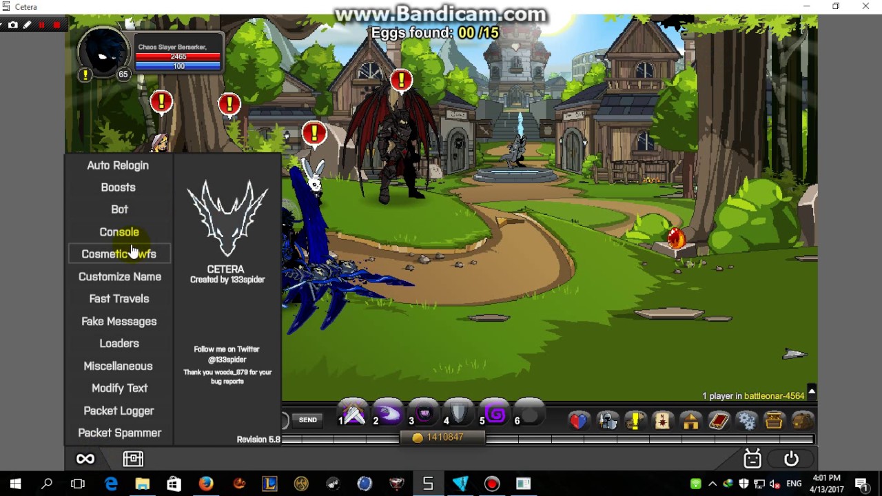 AQW Bot Cetera V 5.8 last update