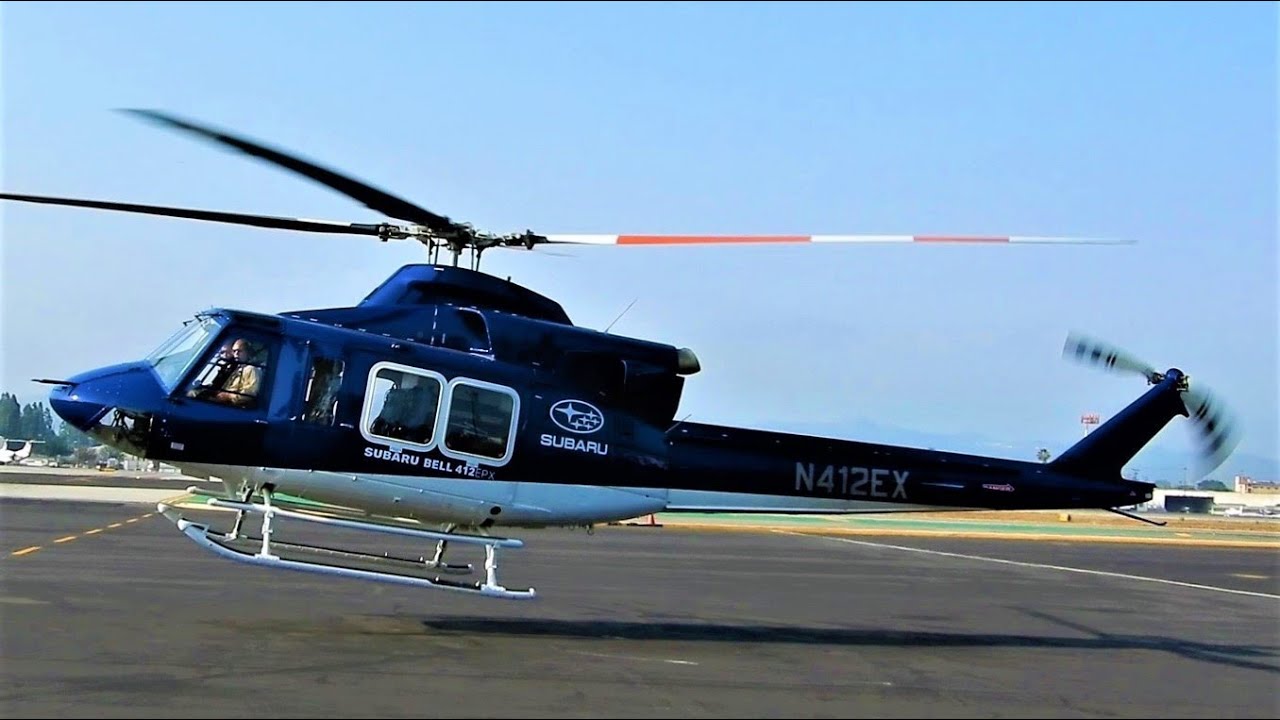 SUBARU BELL 412EPX Start-Up & Takeoff Utility Helicopter | Subaru Aerospace | N412EX