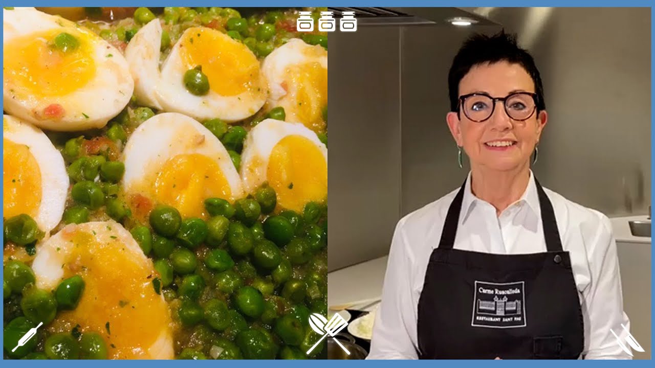 Pèsols amb ou, la recepta de la cuinera Carme Ruscalleda