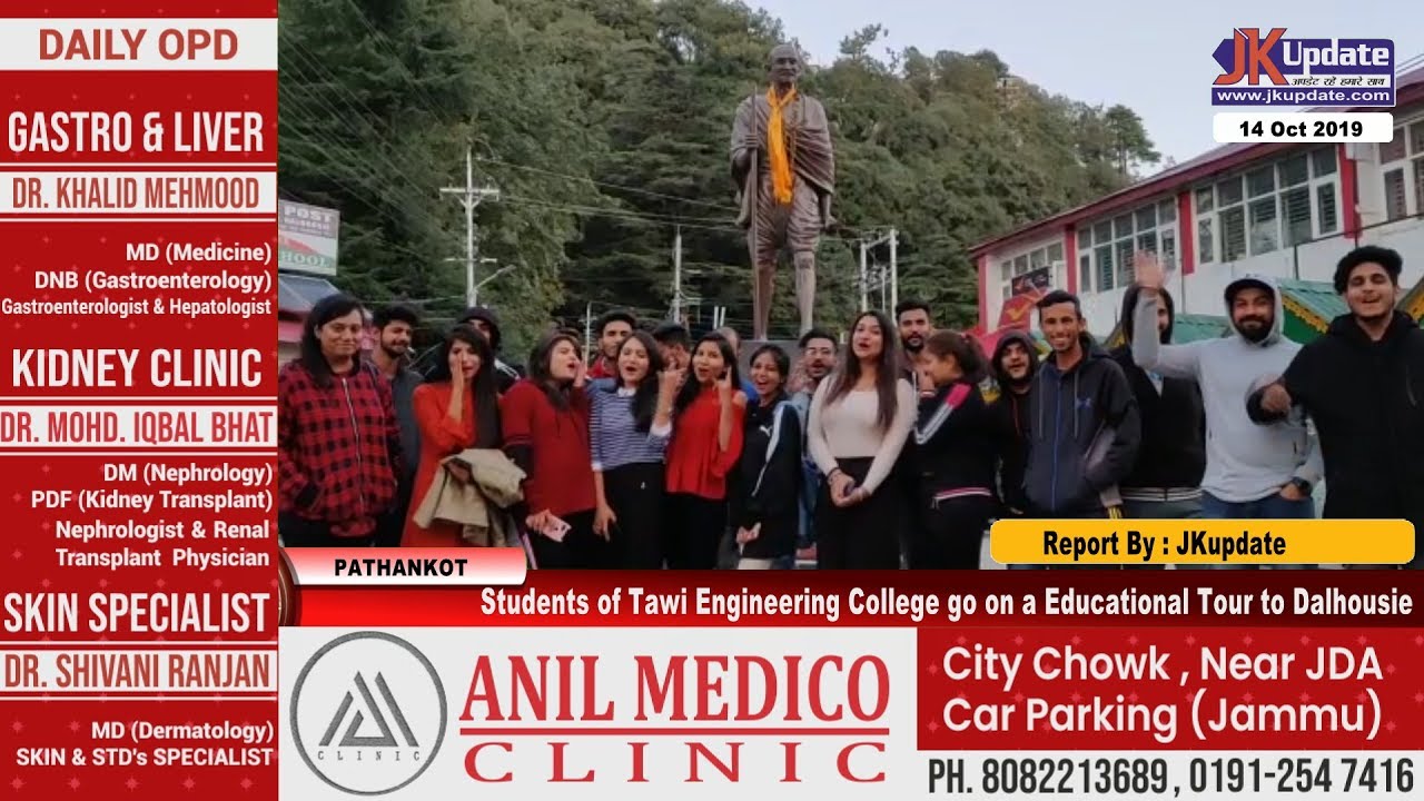 Students of Tawi Engineering College go on a Educational Tour to Dalhousie