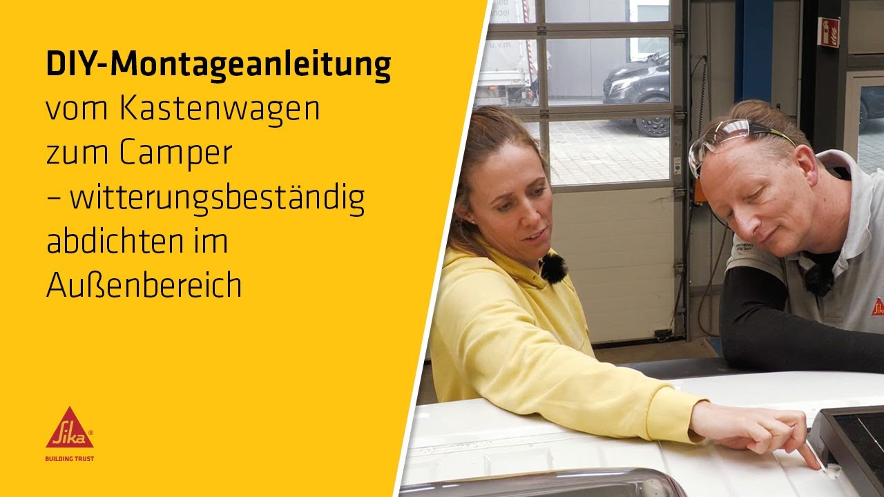 Au&szlig;enfuge witterungsbest&auml;ndig abdichten am Camper / Van - Schritt f&uuml;r Schritt Anleitung