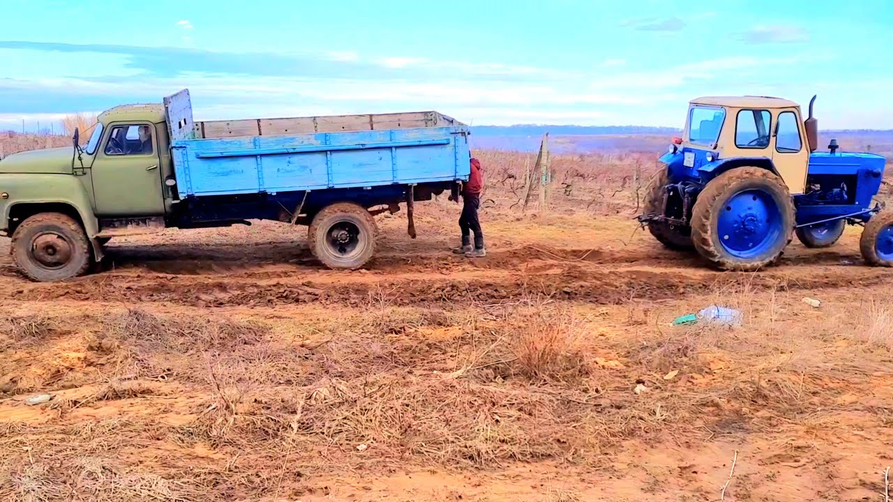 Gaz53  vs  Tractor/ газ 53 против юмз 6