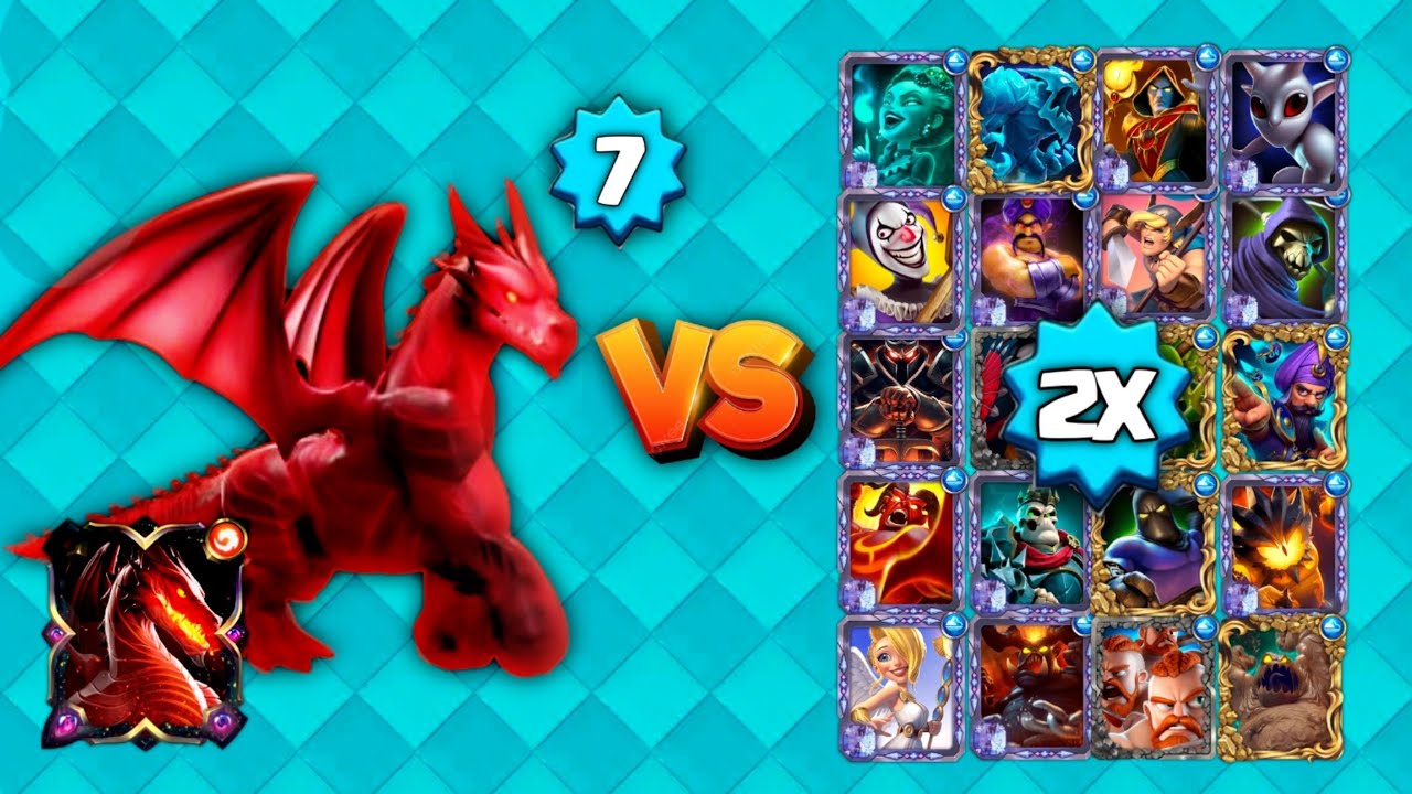 NFT DRAGON vs All CARD'S 2x | castle crush