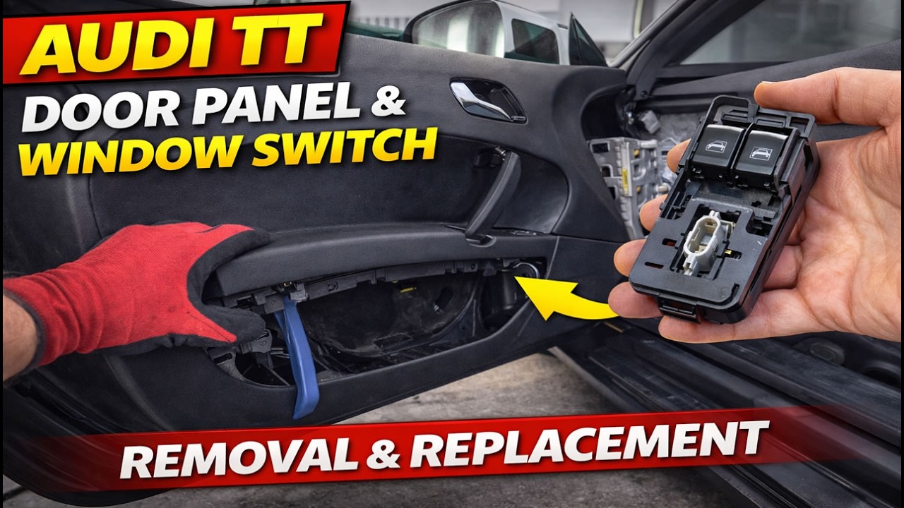 Audi TT Door Panel Removal & Window Switch Replacement 8J