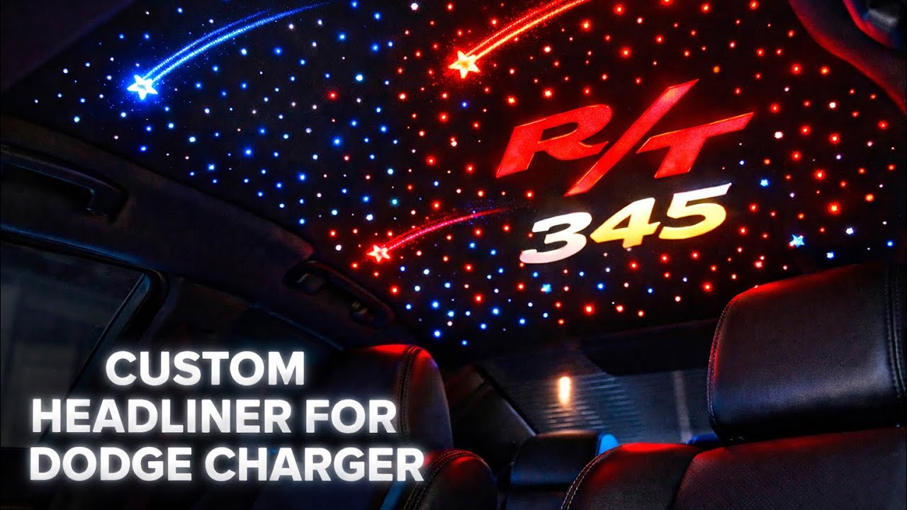 Установка кастомных световых фар в Dodge Charger R/T