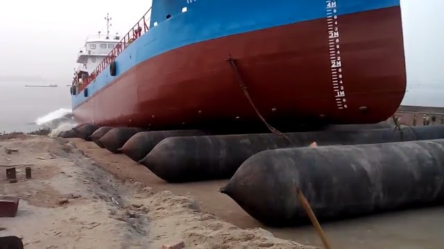 Big Ship Ballon Launches Of KBSBL M.T KHUSHNAHAR-5 In Bangladesh