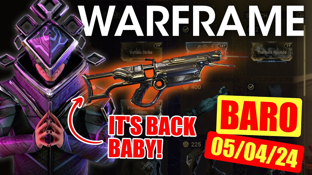 Baro Ki'Teer Location & Inventory 5 April 2024 - Warframe