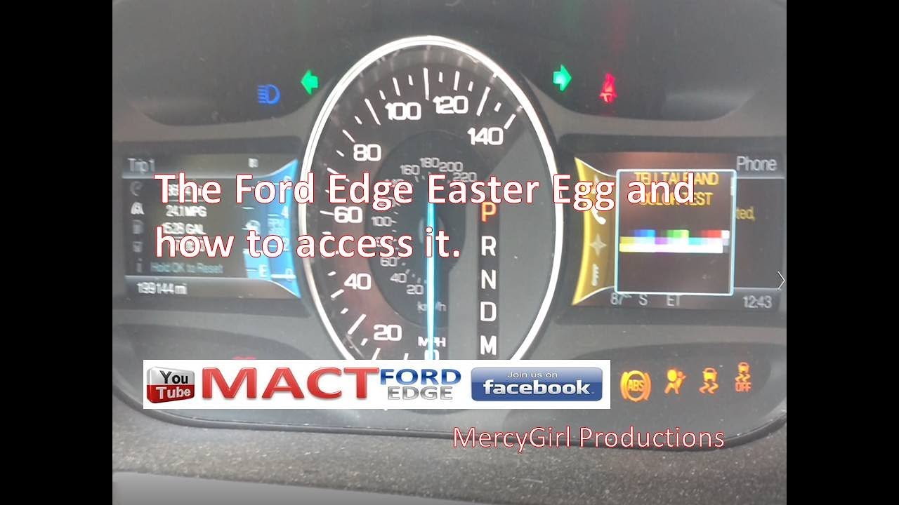 Built in Ford Engineering test mode Ford Edge model years 2011 plus