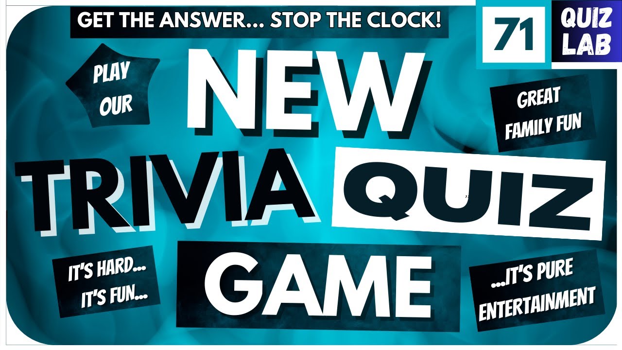 Enjoy a New Trivia Quiz Game. GREAT Family Fun. Exciting Games.
