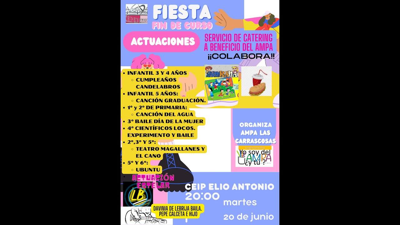CEIP ELIO ANTONIO DE NEBRIJA. Fiesta Fin de Curso 2023