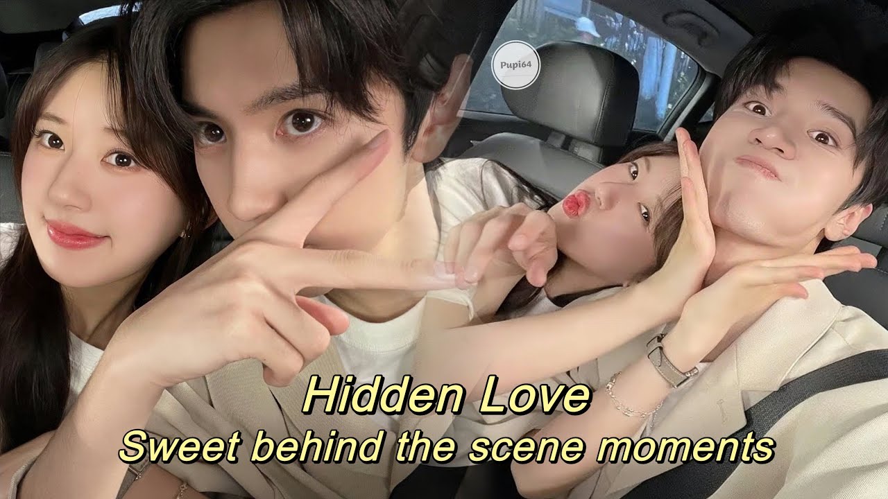Sweet behind the scene moments of Zhao Lusi and Chen Zheyuan from “Hidden Love”