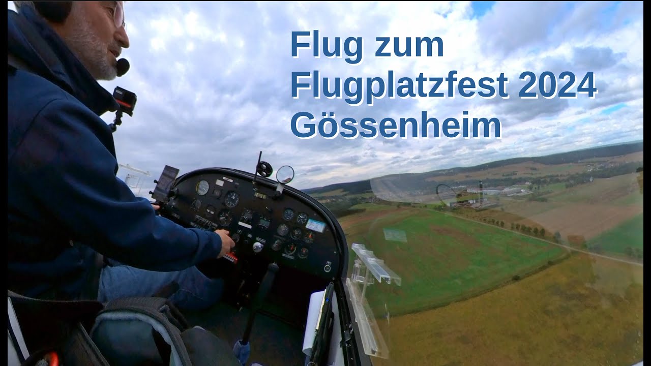 Flug zum Flugplatzfest 2024 Goessenheim
