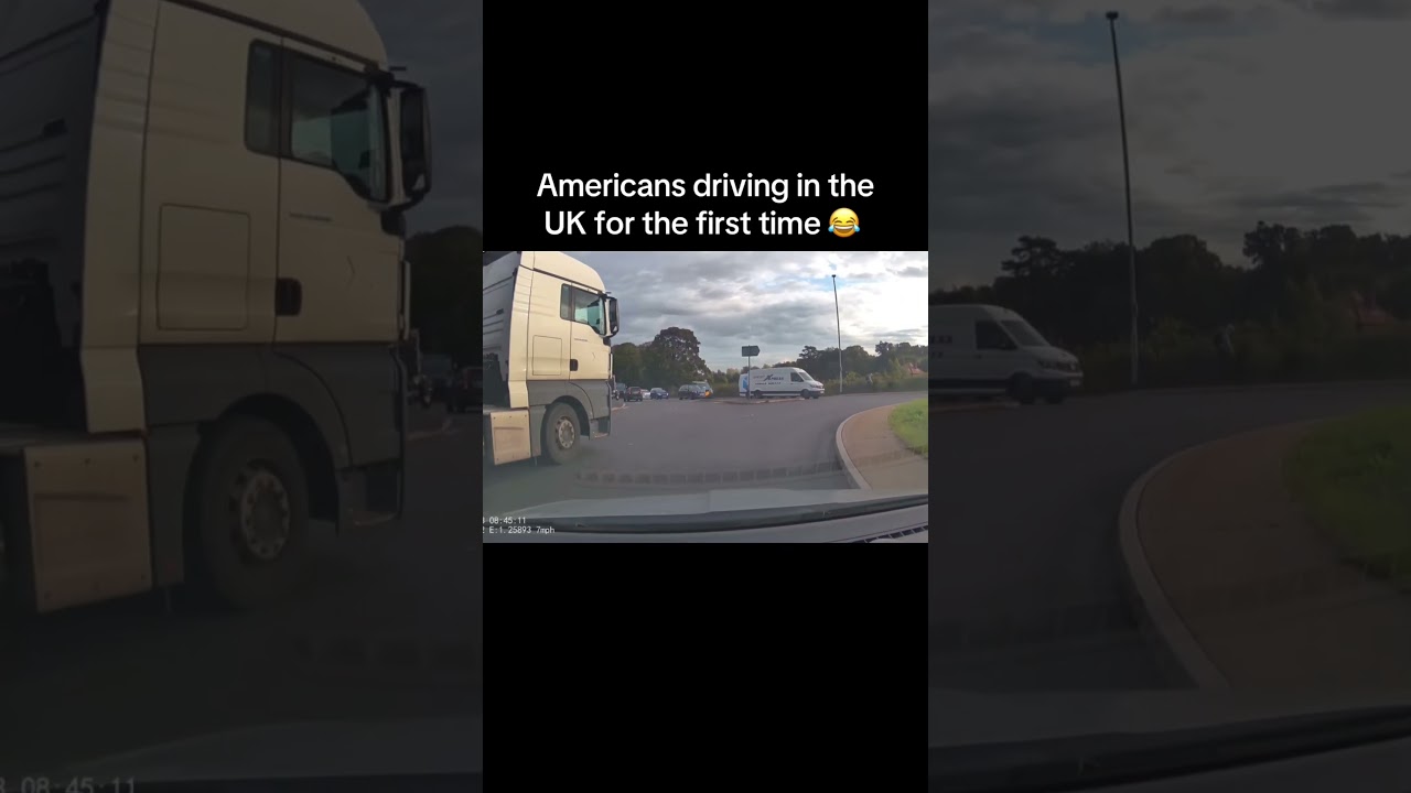 Americans driving in the UK for the first time 😂👍