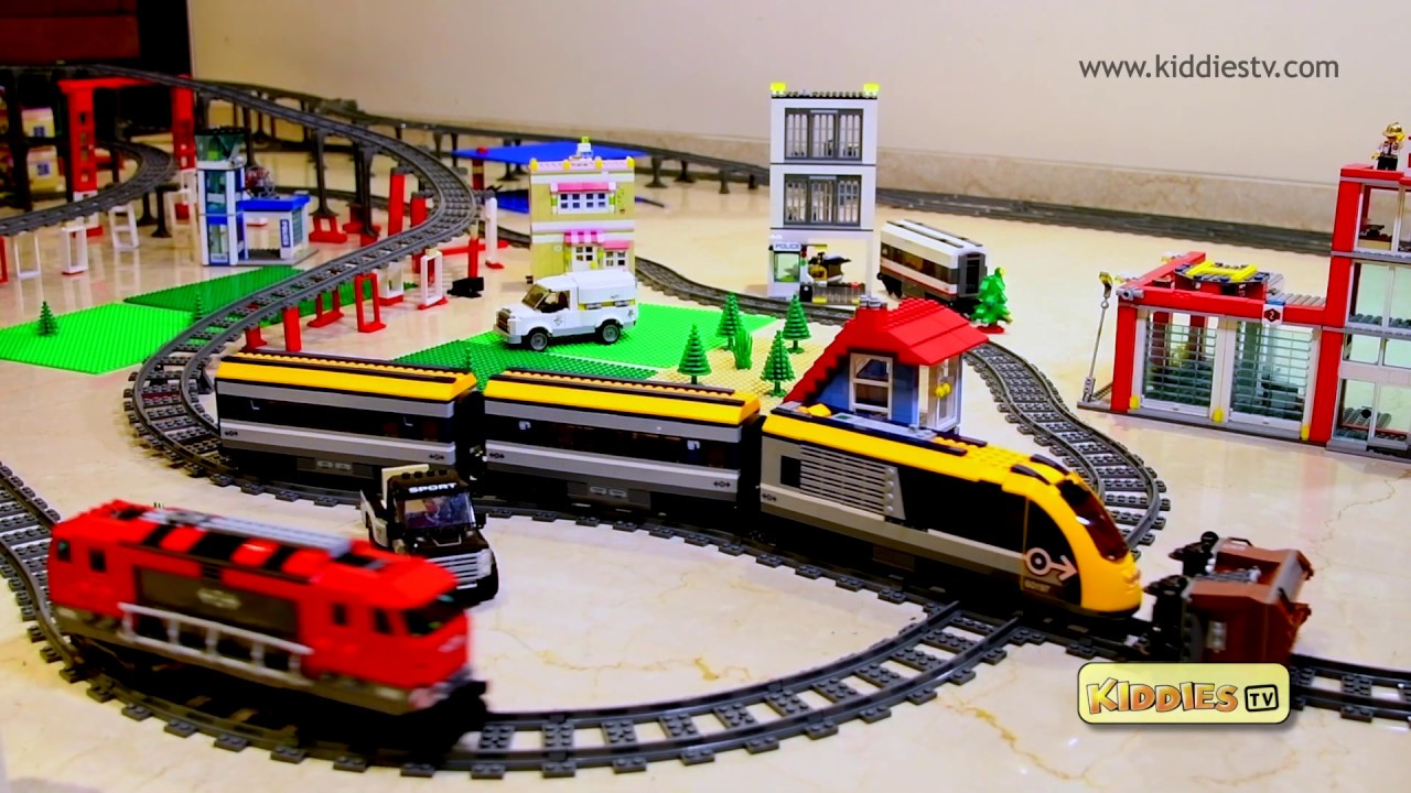 LEGO Trains Crash Compilation | Lego tracks | Lego high speed | Kiddiestv