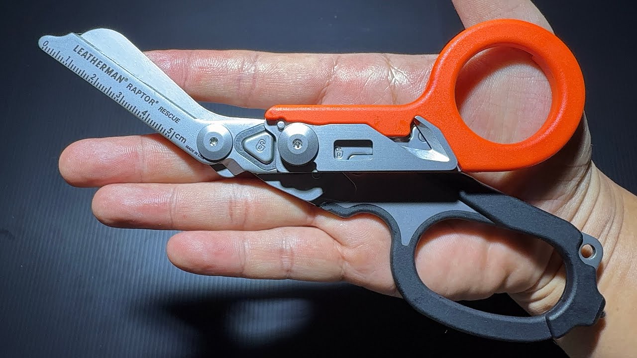 LEATHERMAN RAPTOR RESCUE BLACK / ORANGE ยืม กรรไกรพับสำหรับหน่วยกู้ภัย