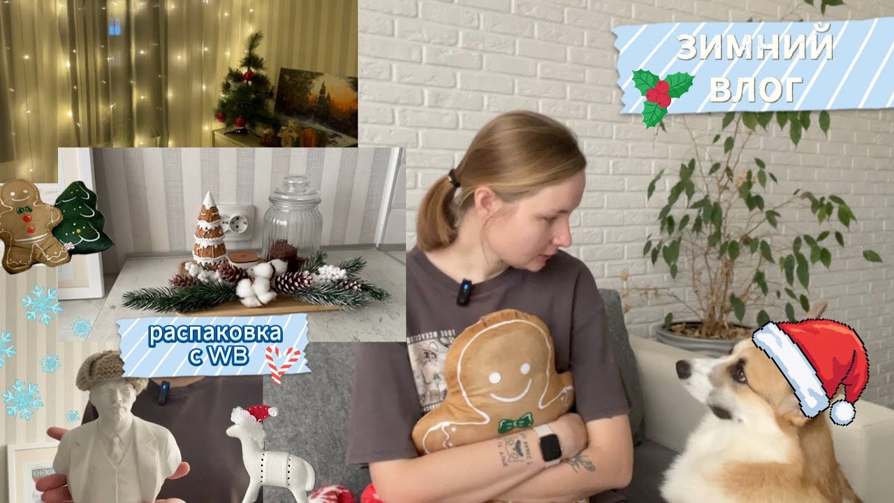 как я украшаю квартиру к Новому году | распаковка декора с Wildberries