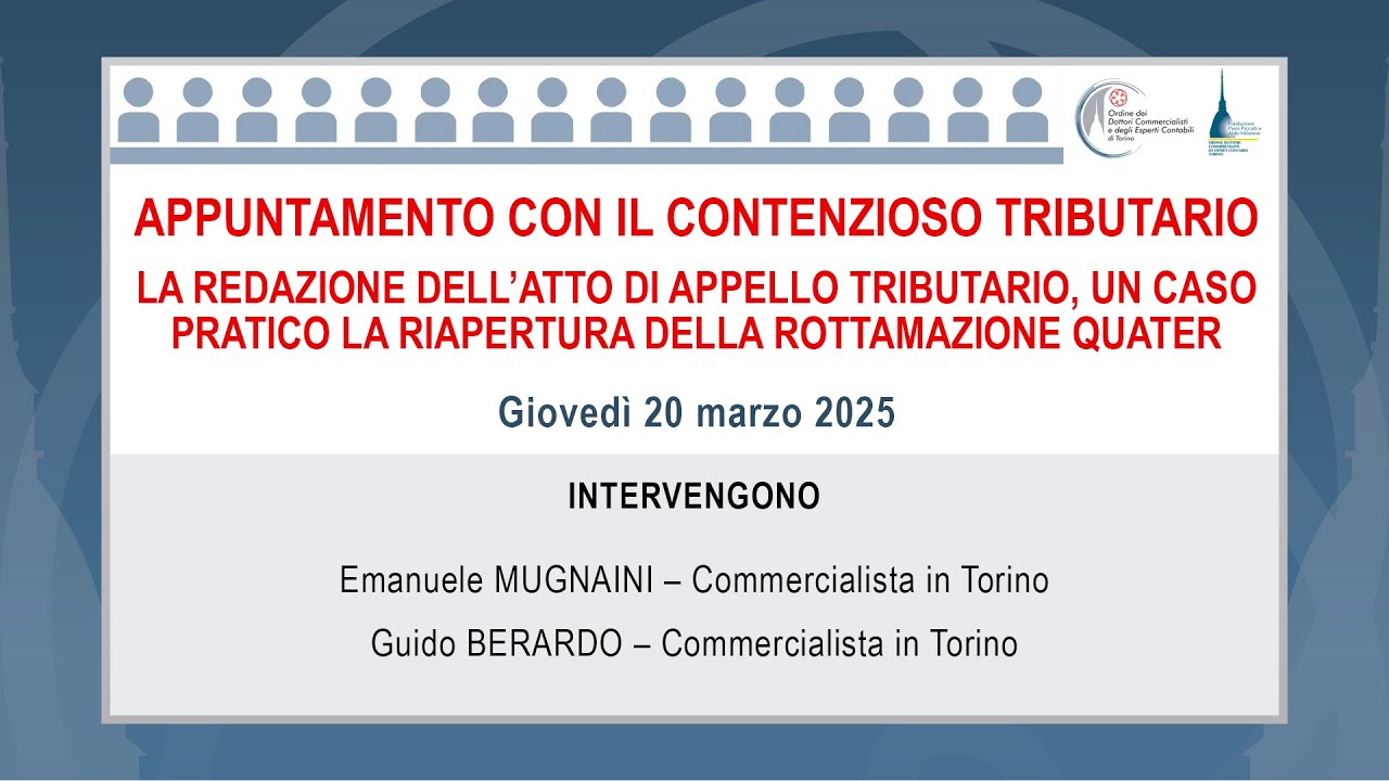 Appuntamento con il contenzioso tributario