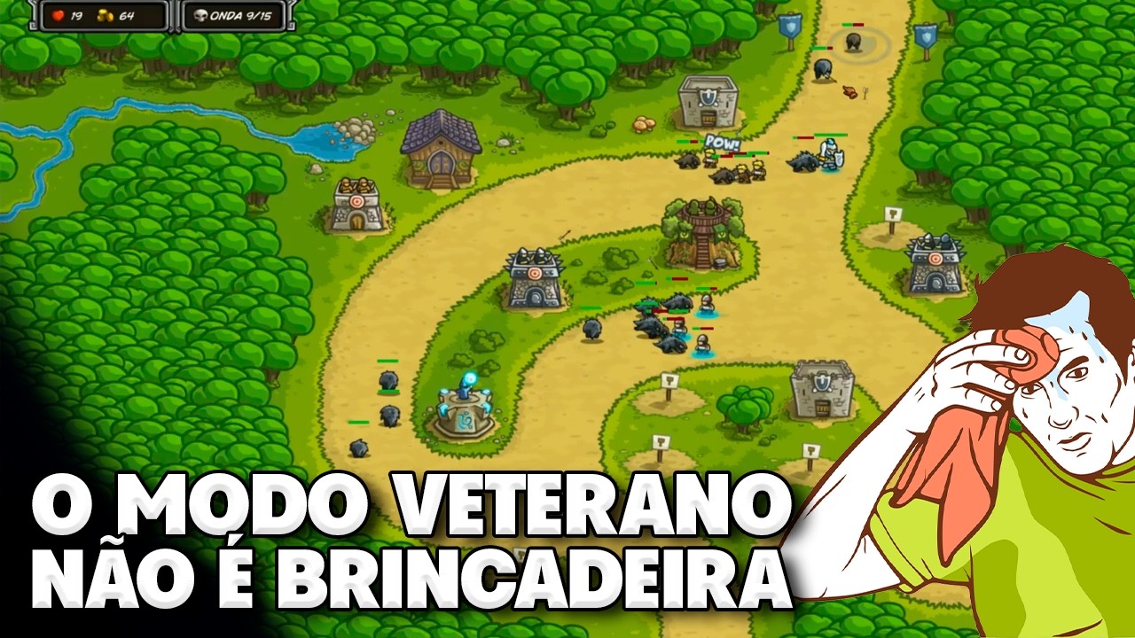 ESSE JOGO FICA CADA VEZ MAIS DIFÍCL! TÁ MALUCO | Kingdom Rush (Veterano)