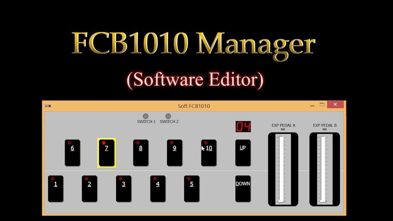 FCB1010 Manager Tutorial -FCB1010 Editor for Mac & PC