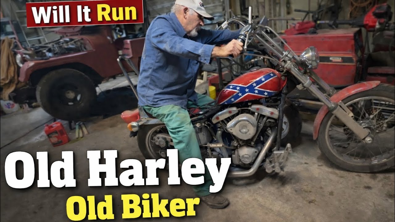 Will It Run: Old Harley; Old Biker