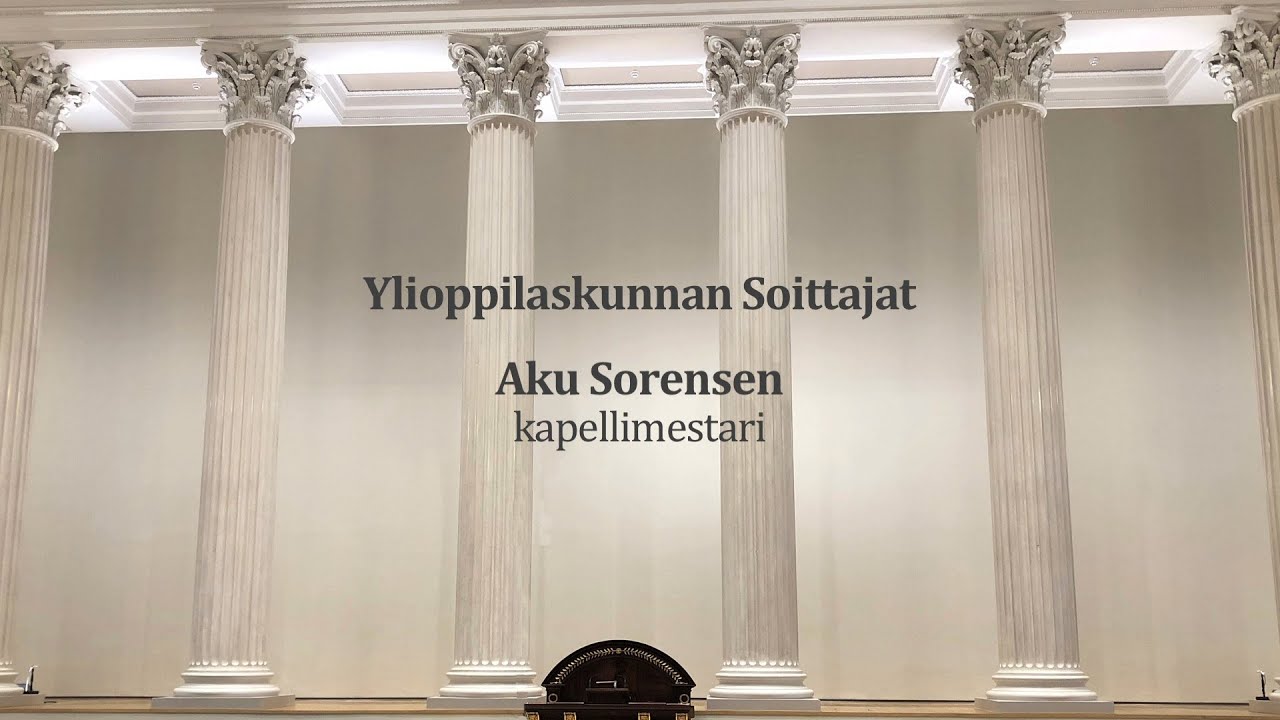 Ylioppilaskunnan Soittajat, Aku Sorensen, kapellimestari. Helsingin yliopiston juhlasali 16.4.2025