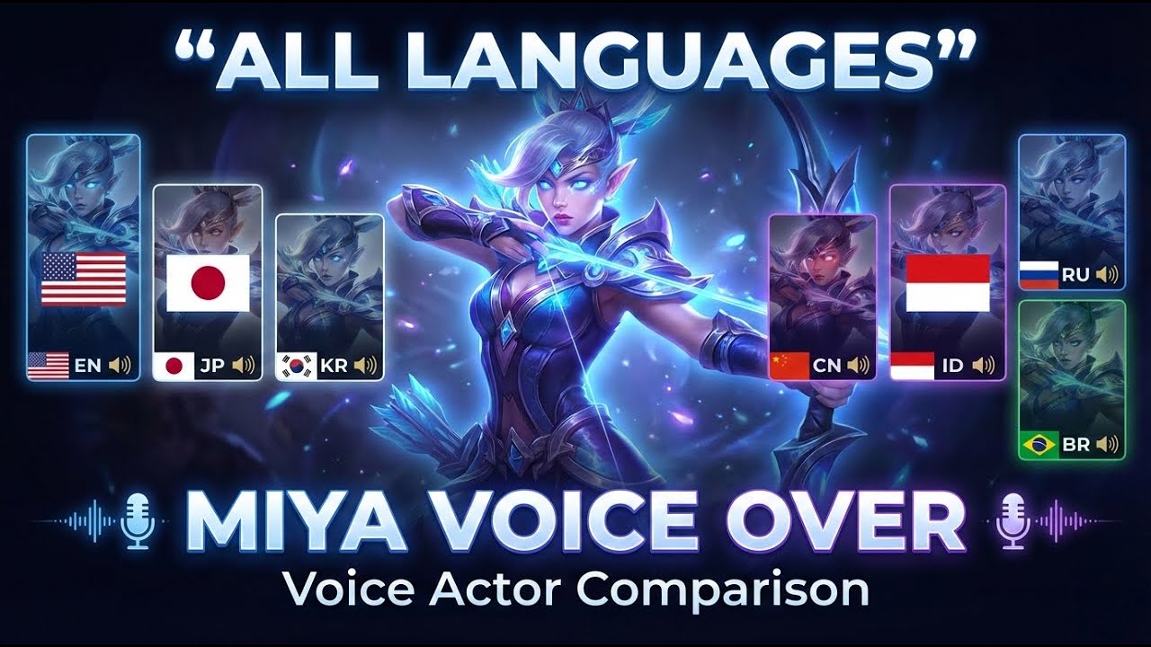 Miya All Countries Voice Comparison | MLBB Miya Voice Over Artists (Global Version) 🌍