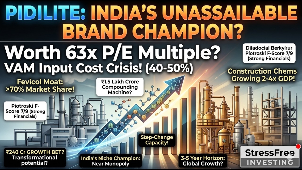 Fevicol Stock is Crashing: Time to Buy or Avoid? (Pidilite Industries Analysis)