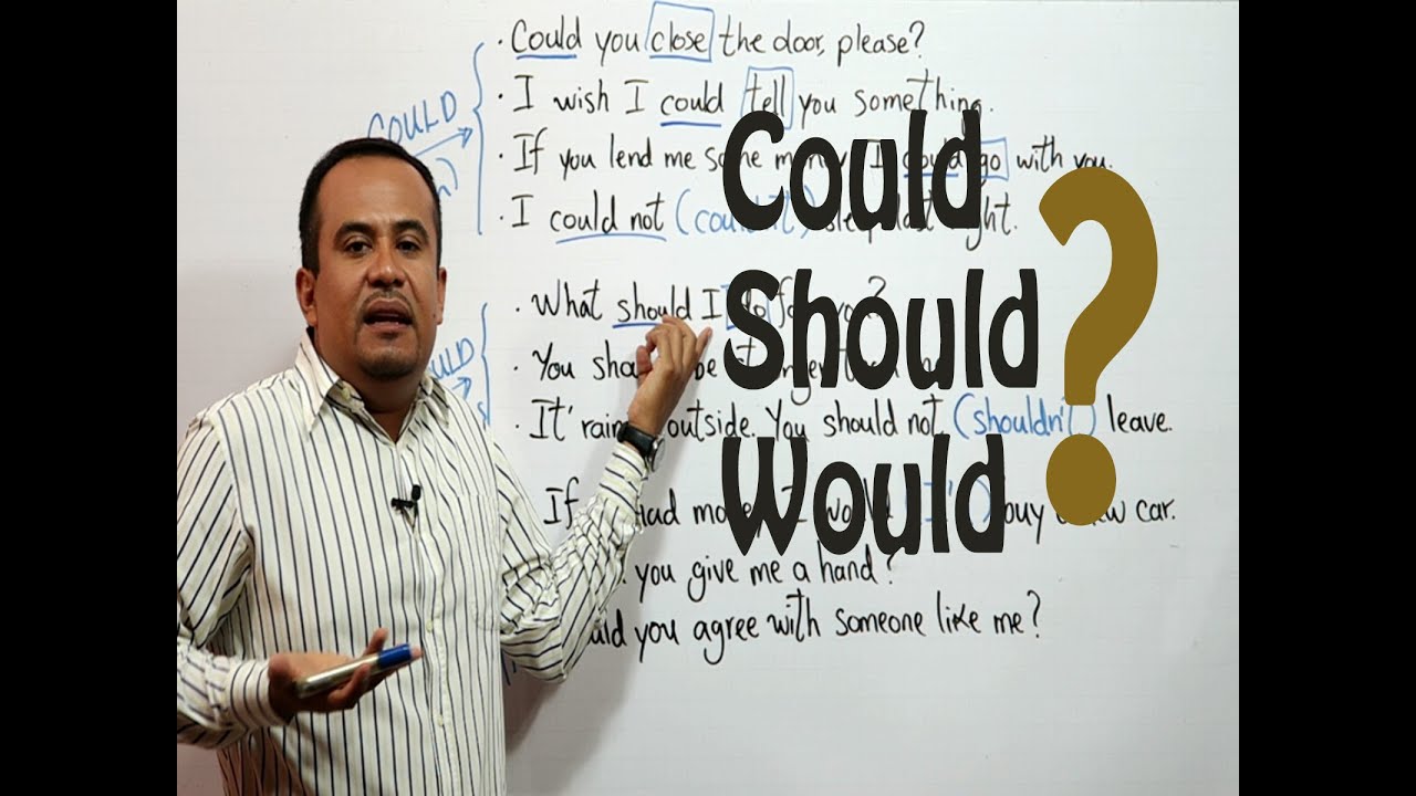 Verbos Modales en Ingles Could, Shuld y Would