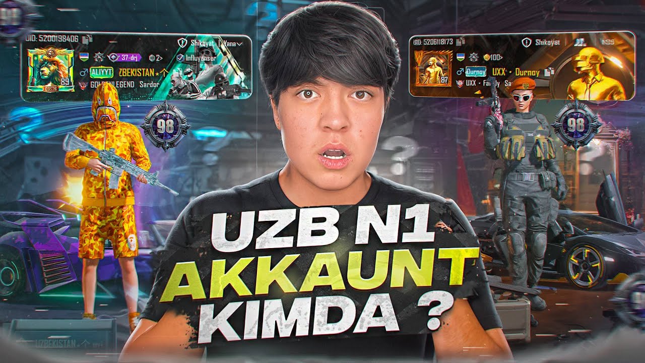 UZB N1 AKAUNT KIMIKI 🤔 DURNOY ILI UZBEKISTAN 🤩 #pubg #pubgmobile 