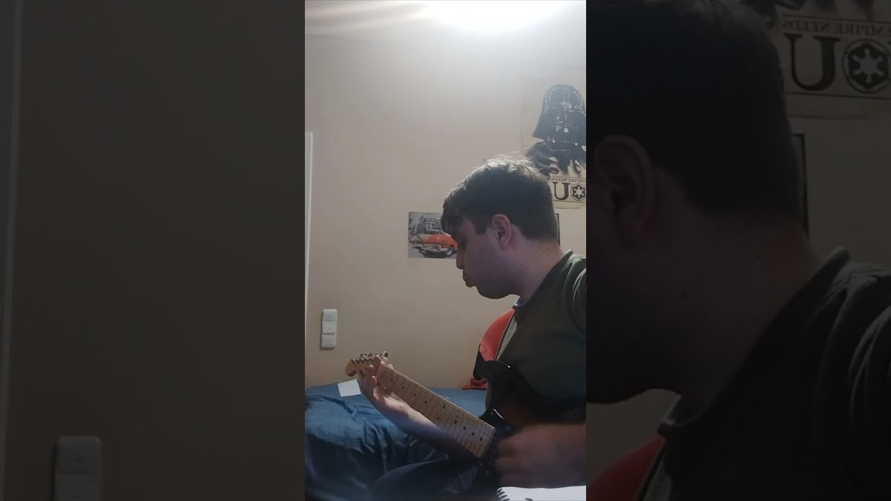 Fooling around with Drop B tune  Slipknot Sic intro #guitar #guitarnewbie #guitarpractice #slipknot